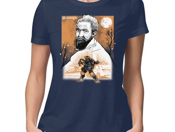 Renaissance Ninja Michelangelo Sumi-E