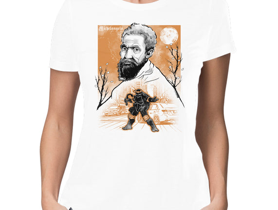 Renaissance Ninja Michelangelo Sumi-E