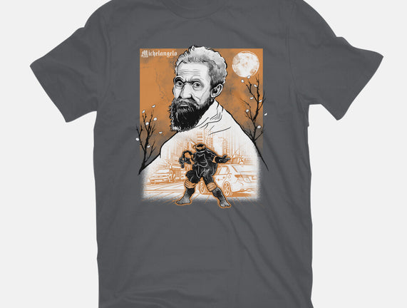 Renaissance Ninja Michelangelo Sumi-E