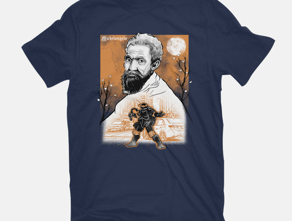 Renaissance Ninja Michelangelo Sumi-E