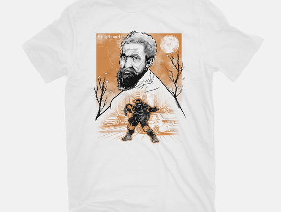 Renaissance Ninja Michelangelo Sumi-E