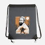 Renaissance Ninja Michelangelo Sumi-E-None-Drawstring-Bag-Astrobot Invention