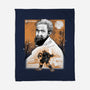 Renaissance Ninja Michelangelo Sumi-E-None-Fleece-Blanket-Astrobot Invention