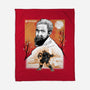 Renaissance Ninja Michelangelo Sumi-E-None-Fleece-Blanket-Astrobot Invention