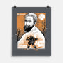 Renaissance Ninja Michelangelo Sumi-E-None-Matte-Poster-Astrobot Invention