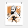 Renaissance Ninja Michelangelo Sumi-E-None-Matte-Poster-Astrobot Invention