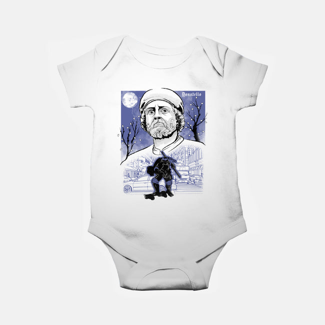 Renaissance Ninja Donatello Sumi-E-Baby-Basic-Onesie-Astrobot Invention