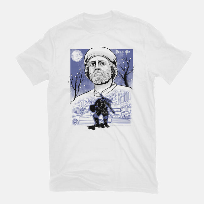 Renaissance Ninja Donatello Sumi-E-Womens-Fitted-Tee-Astrobot Invention