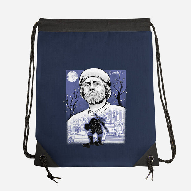 Renaissance Ninja Donatello Sumi-E-None-Drawstring-Bag-Astrobot Invention