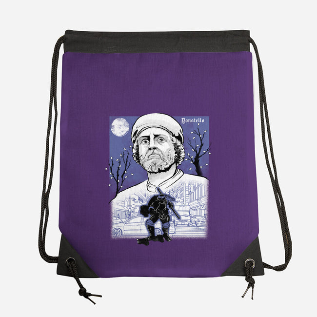 Renaissance Ninja Donatello Sumi-E-None-Drawstring-Bag-Astrobot Invention