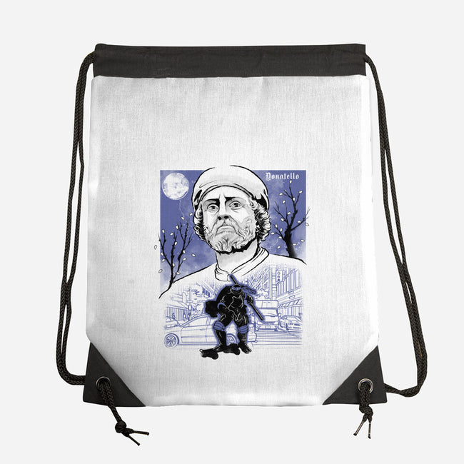 Renaissance Ninja Donatello Sumi-E-None-Drawstring-Bag-Astrobot Invention