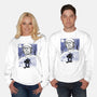 Renaissance Ninja Donatello Sumi-E-Unisex-Crew Neck-Sweatshirt-Astrobot Invention