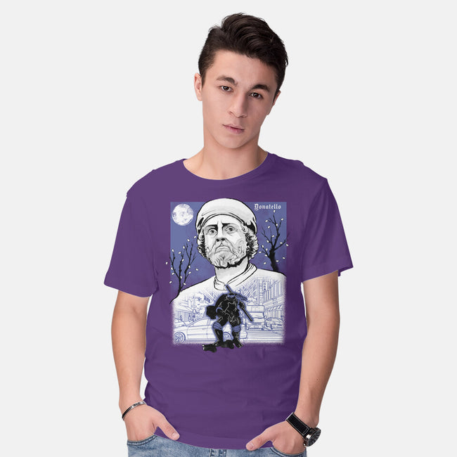 Renaissance Ninja Donatello Sumi-E-Mens-Basic-Tee-Astrobot Invention