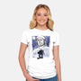 Renaissance Ninja Donatello Sumi-E-Womens-Fitted-Tee-Astrobot Invention