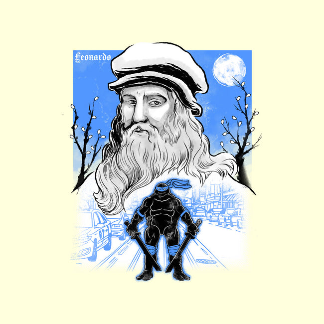 Renaissance Ninja Leonardo Sumi-E-None-Fleece-Blanket-Astrobot Invention
