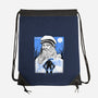 Renaissance Ninja Leonardo Sumi-E-None-Drawstring-Bag-Astrobot Invention