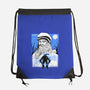 Renaissance Ninja Leonardo Sumi-E-None-Drawstring-Bag-Astrobot Invention