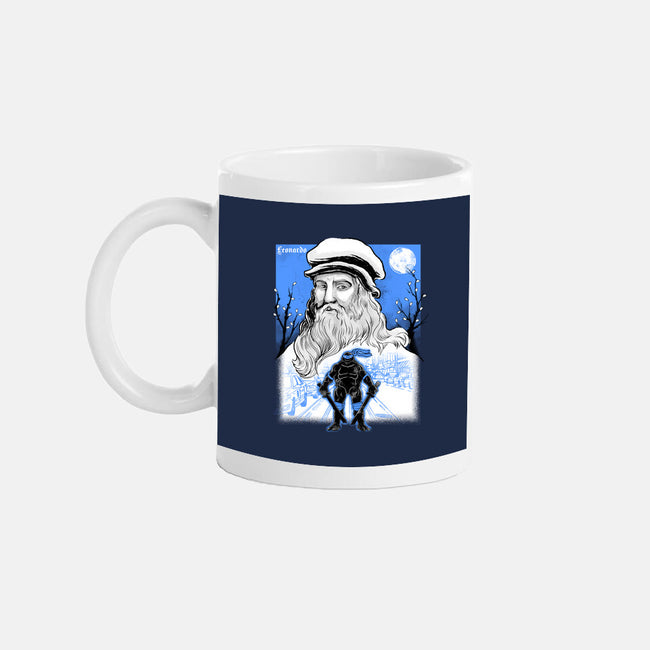 Renaissance Ninja Leonardo Sumi-E-None-Mug-Drinkware-Astrobot Invention