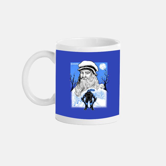 Renaissance Ninja Leonardo Sumi-E-None-Mug-Drinkware-Astrobot Invention