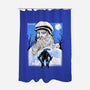 Renaissance Ninja Leonardo Sumi-E-None-Polyester-Shower Curtain-Astrobot Invention
