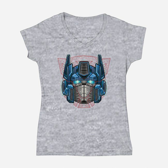 We Roll Out-Womens-V-Neck-Tee-glitchygorilla