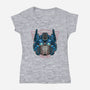 We Roll Out-Womens-V-Neck-Tee-glitchygorilla