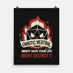 Chaotic Caos-None-Matte-Poster-Vallina84