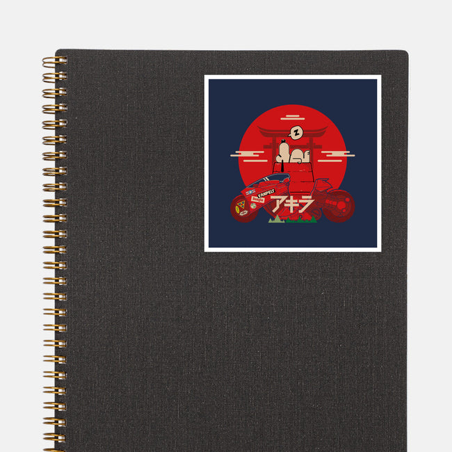 Snoopy X Akira-None-Glossy-Sticker-BadBox
