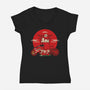 Snoopy X Akira-Womens-V-Neck-Tee-BadBox