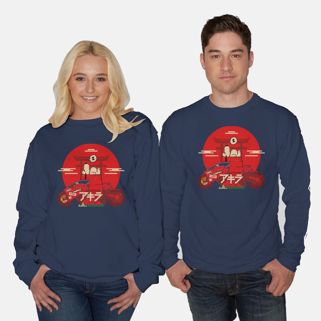 Snoopy X Akira-Unisex-Crew Neck-Sweatshirt-BadBox