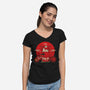 Snoopy X Akira-Womens-V-Neck-Tee-BadBox