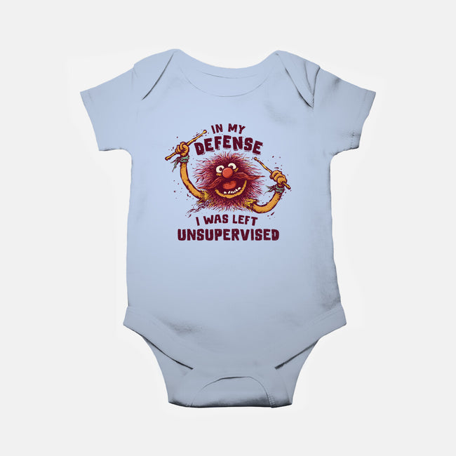 I Was Left Unsupervised-Baby-Basic-Onesie-kg07