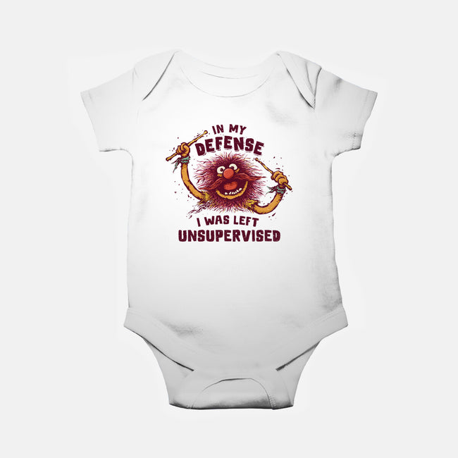 I Was Left Unsupervised-Baby-Basic-Onesie-kg07