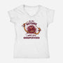 I Was Left Unsupervised-Womens-V-Neck-Tee-kg07