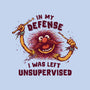 I Was Left Unsupervised-Womens-Basic-Tee-kg07