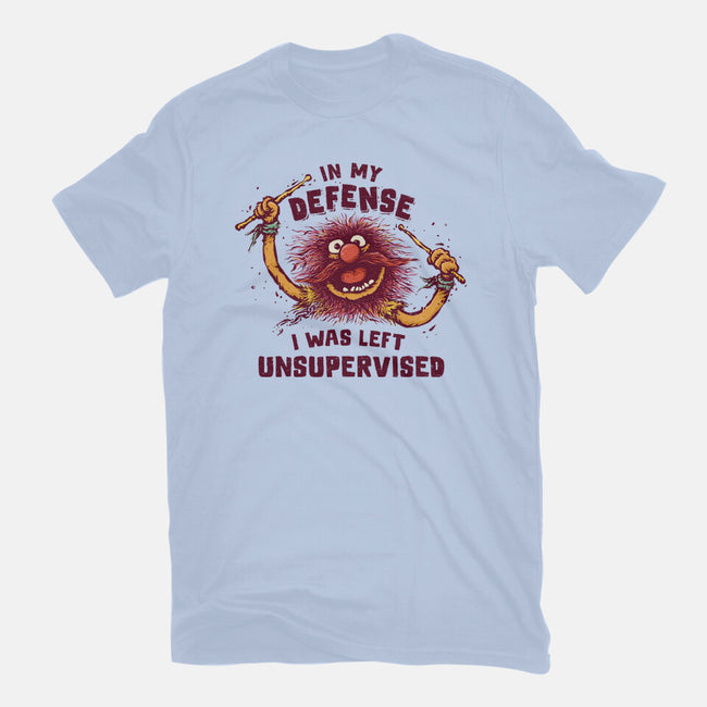 I Was Left Unsupervised-Womens-Fitted-Tee-kg07