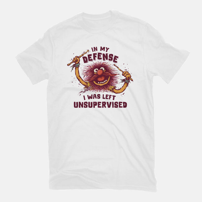 I Was Left Unsupervised-Womens-Basic-Tee-kg07