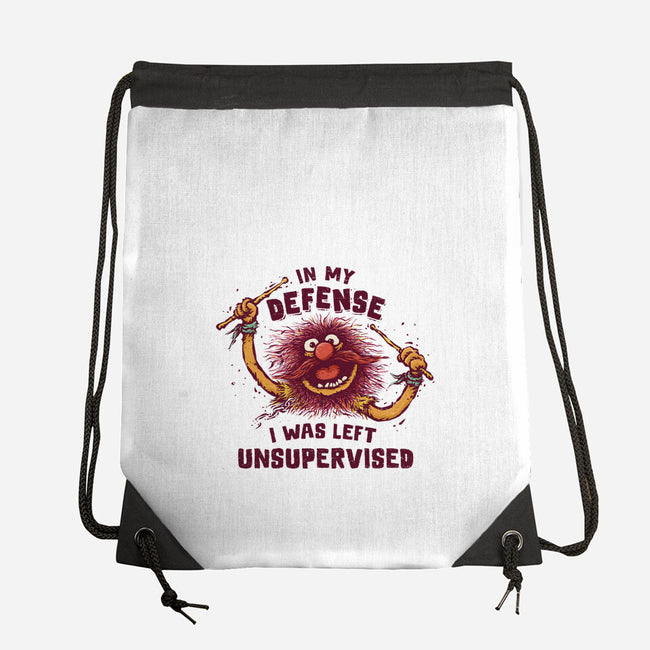 I Was Left Unsupervised-None-Drawstring-Bag-kg07