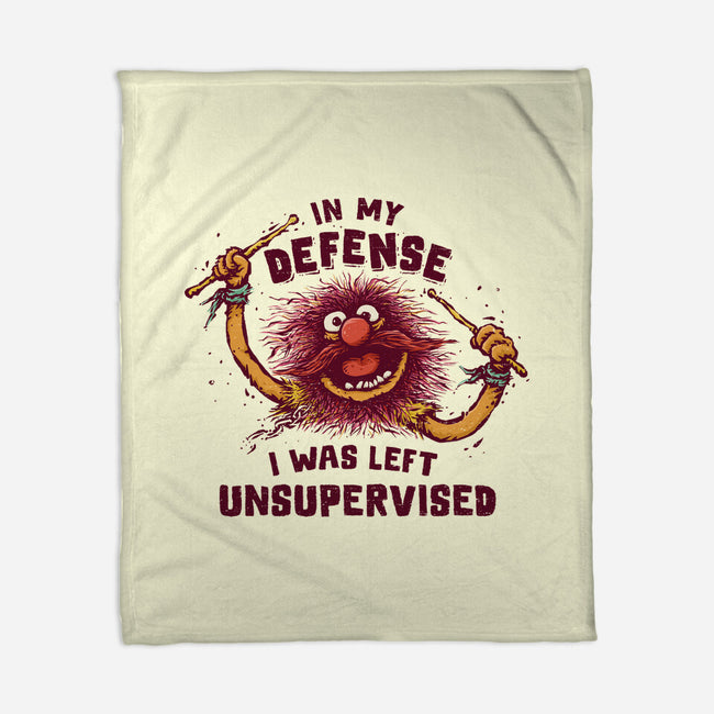 I Was Left Unsupervised-None-Fleece-Blanket-kg07