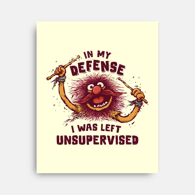 I Was Left Unsupervised-None-Stretched-Canvas-kg07