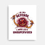 I Was Left Unsupervised-None-Stretched-Canvas-kg07