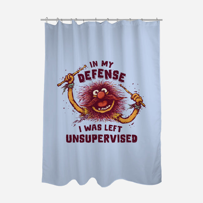 I Was Left Unsupervised-None-Polyester-Shower Curtain-kg07