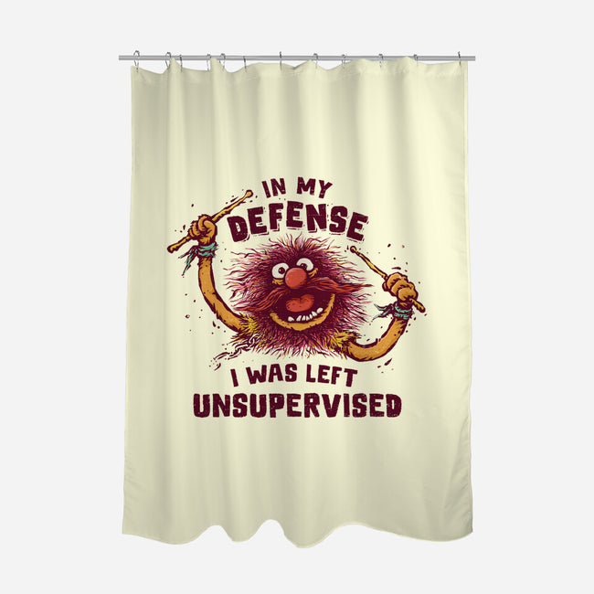 I Was Left Unsupervised-None-Polyester-Shower Curtain-kg07