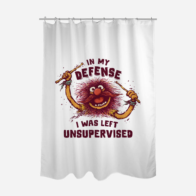 I Was Left Unsupervised-None-Polyester-Shower Curtain-kg07