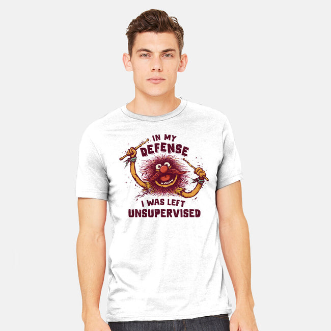 I Was Left Unsupervised-Mens-Heavyweight-Tee-kg07