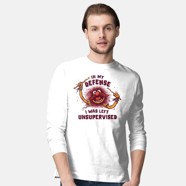 I Was Left Unsupervised-Mens-Long Sleeved-Tee-kg07