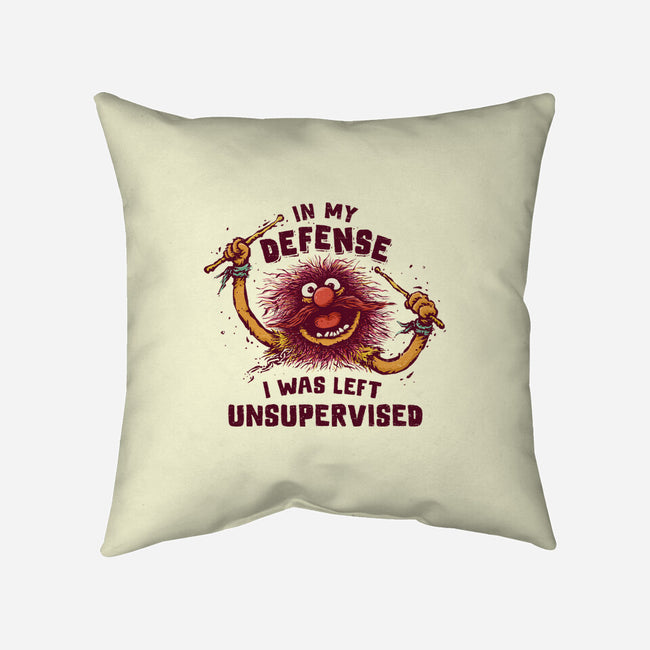 I Was Left Unsupervised-None-Removable Cover w Insert-Throw Pillow-kg07