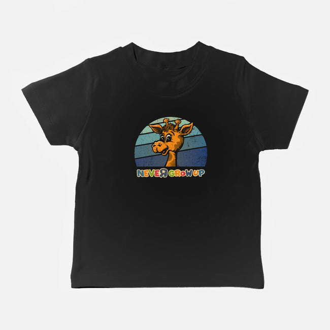 Never Going To Grow Up-Baby-Basic-Tee-kg07