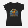 Never Going To Grow Up-Womens-V-Neck-Tee-kg07