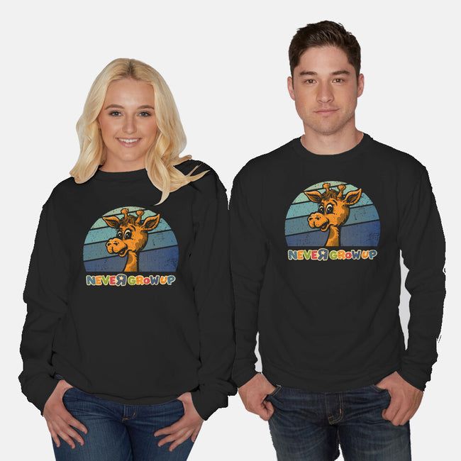 Never Going To Grow Up-Unisex-Crew Neck-Sweatshirt-kg07
